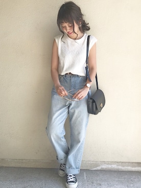 「MACKDADDY（マックダディー）のアイテム」を使った、ｈaｒu ◎さん（レディース・153cm）の夏コーディネート