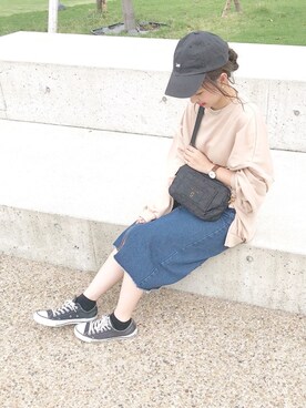 「Another Edition（アナザーエディション）のアイテム（帽子）」を使った、ｈaｒu ◎さん（レディース・153cm）の秋コーディネート