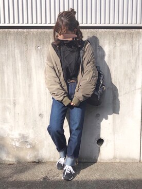 「AS KNOW AS PINKY（アズノゥアズピンキー）のアイテム」を使った、ｈaｒu ◎さん（レディース・153cm）の秋コーディネート