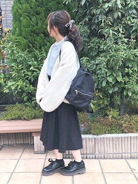 「Kastane（カスタネ）のアイテム（ブルゾン）」を使った、ｈaｒu ◎さん（レディース・153cm）の冬コーディネート