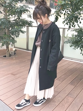 「journal standard L'essage（ジャーナルスタンダードレサージュ）のアイテム（その他アウター）」を使った、ｈaｒu ◎さん（レディース・153cm）の冬コーディネート