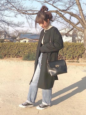 「journal standard L'essage（ジャーナルスタンダードレサージュ）のアイテム（その他アウター）」を使った、ｈaｒu ◎さん（レディース・153cm）の冬コーディネート