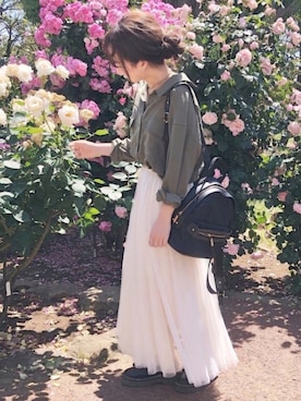 「GRL（グレイル）のアイテム（リング）」を使った、ｈaｒu ◎さん（レディース・153cm）の春コーディネート