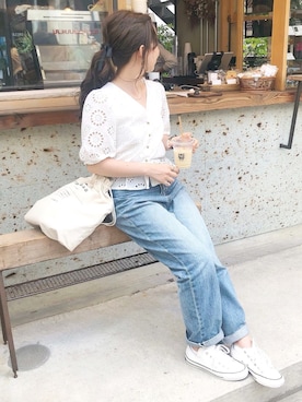 「Fuente （フェンテ）のアイテム」を使った、ｈaｒu ◎さん（レディース・153cm）の夏コーディネート