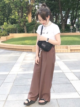 「LEPSIM（レプシィム）のアイテム（財布/小物）」を使った、ｈaｒu ◎さん（レディース・153cm）の夏コーディネート