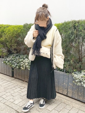 「Kastane（カスタネ）のアイテム（ブルゾン）」を使った、ｈaｒu ◎さん（レディース・153cm）の冬コーディネート