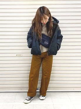 「Chico（チコ）のアイテム（ジャケット/アウター）」を使った、ｈaｒu ◎さん（レディース・153cm）の冬コーディネート