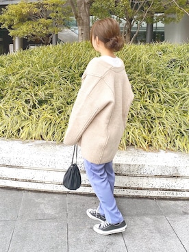 「select MOCA（セレクトモカ）のアイテム（その他アウター）」を使った、ｈaｒu ◎さん（レディース・153cm）の春コーディネート