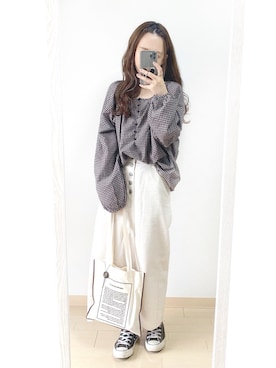 「Diosfront（ディオスフロント）のアイテム」を使った、ｈaｒu ◎さん（レディース・153cm）の春コーディネート
