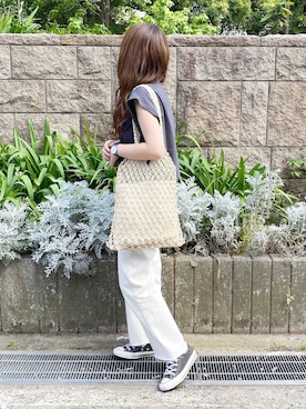「LA BELLE ETUDE（ラベルエチュード）のアイテム（トップス）」を使った、ｈaｒu ◎さん（レディース・153cm）の春コーディネート