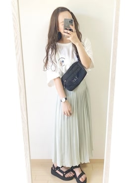 「Teva（テバ）のアイテム」を使った、ｈaｒu ◎さん（レディース・153cm）の夏コーディネート