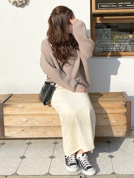 「chocomee（チョコミー）のアイテム（バッグ）」を使った、ｈaｒu ◎さん（レディース・153cm）の冬コーディネート