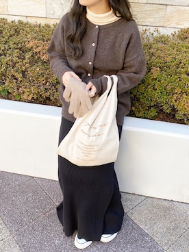 「FREAK'S STORE（フリークスストア）のアイテム（手袋）」を使った、ｈaｒu ◎さん（レディース・153cm）の冬コーディネート