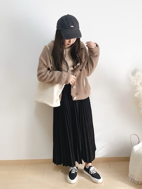 「Ritzy（リッツィー）のアイテム（その他アウター）」を使った、ｈaｒu ◎さん（レディース・153cm）の冬コーディネート