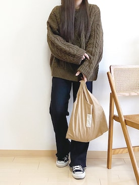 「chocomee（チョコミー）のアイテム（バッグ）」を使った、ｈaｒu ◎さん（レディース・153cm）の冬コーディネート
