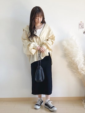 「Bab（バブ）のアイテム（アクセサリー）」を使った、ｈaｒu ◎さん（レディース・153cm）の春コーディネート