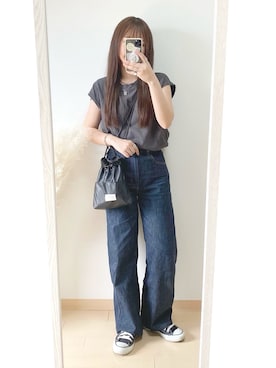 「LA BELLE ETUDE（ラベルエチュード）のアイテム（トップス）」を使った、ｈaｒu ◎さん（レディース・153cm）の夏コーディネート