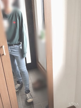 「H&M（エイチ・アンド・エム）のアイテム（スウェット）」を使った、けいさん（メンズ・178cm）の秋コーディネート