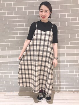ワンピース ドレスを使った 秋物 の人気ファッションコーディネート Wear