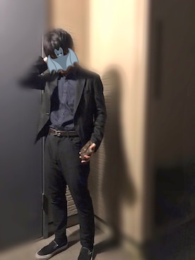 「semantic design（セマンティックデザイン）のアイテム（テーラードジャケット）」を使った、HARU .Hさん（メンズ・170cm）の秋コーディネート