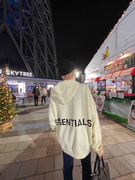 「ESSENTIAL（エッセンシャル）のアイテム」を使った、ゆうきさん（メンズ・172cm）の春コーディネート