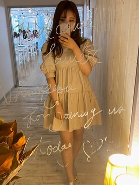 「ラブアンドピース2020」｜「アイテム（チュニック）」を使った、c981206さん（レディース・158cm）の秋コーディネート