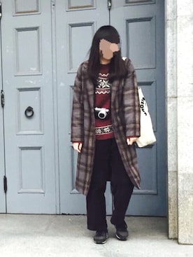 「アイテム（カメラ/カメラグッズ）」を使った、まるさん（レディース・167cm）の冬コーディネート