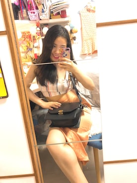 「PULL&BEAR（プルアンドベア）のアイテム（メッセンジャーバッグ）」を使った、jac wahtinさん（レディース・151cm）の春コーディネート