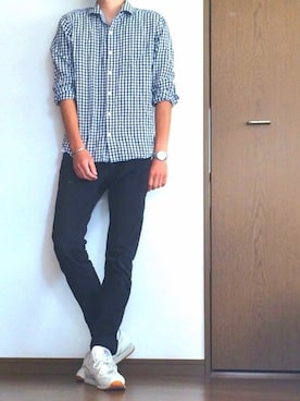 「アイテム（バングル/リストバンド）」を使った、tatsuさん（メンズ・180cm・20代）の夏コーディネート
