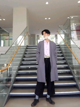 「平成最後のWEARISTAセンバツ」｜「アイテム（その他アウター）」を使った、天パシャツさん（メンズ・185cm）の春コーディネート
