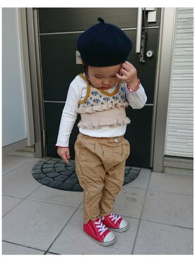 mishu.さん(キッズ・80cm)の冬コーディネート