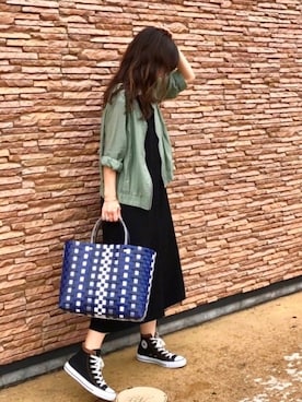 「ACCOMMODE（アコモデ）のアイテム」を使った、しずさん（レディース・156cm）の夏コーディネート