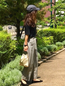 「Discoat Parisien」｜「アイテム（バレエシューズ）」を使った、しずさん（レディース・156cm）の夏コーディネート