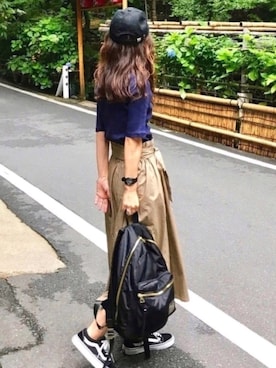「Discoat Parisien」｜「アイテム（その他）」を使った、しずさん（レディース・156cm）の夏コーディネート