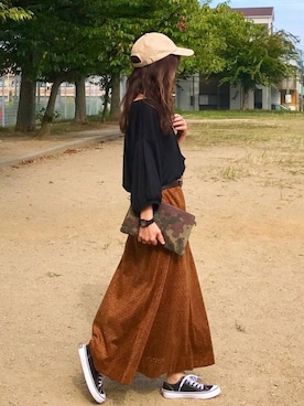 「Discoat Parisien」｜「アイテム（その他）」を使った、しずさん（レディース・156cm）の秋コーディネート