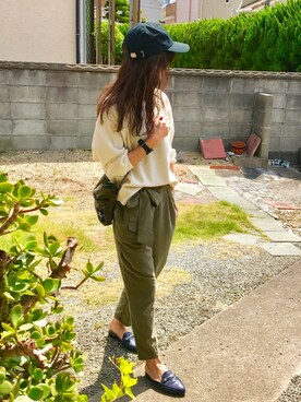 「前だけイン」｜しずさん（レディース・156cm）の秋コーディネート