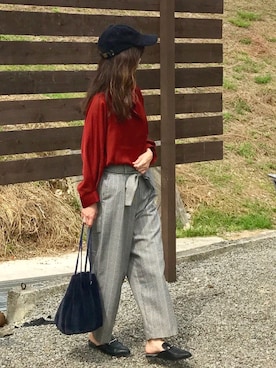 「Discoat Parisien」｜「アイテム（その他）」を使った、しずさん（レディース・156cm）の秋コーディネート