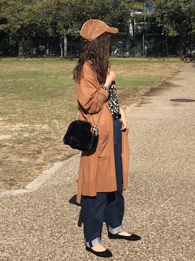 「Discoat Parisien」｜「アイテム（バレエシューズ）」を使った、しずさん（レディース・156cm）の秋コーディネート