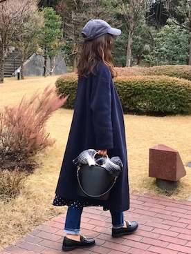 「Dieu（ディユウ）のアイテム」を使った、しずさん（レディース・156cm）の冬コーディネート