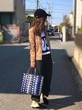 「McGREGOR CLASSIC（マックレガークラシック）のアイテム（ジャケット/アウター）」を使った、しずさん（レディース・156cm）の冬コーディネート