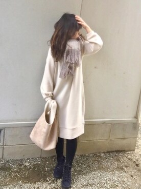 しずさん（レディース・156cm）の冬コーディネート