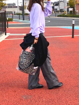 「YEVS（イーブス）のアイテム（トップス）」を使った、しずさん（レディース・156cm）の冬コーディネート