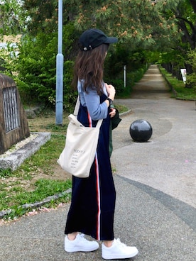 「stradivarius（ストラディバリウス）のアイテム（ワンピース/ドレス）」を使った、しずさん（レディース・156cm）の春コーディネート