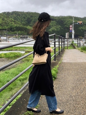 「着まわしコーデ」｜「アイテム（ワンピース/ドレス）」を使った、しずさん（レディース・156cm）の春コーディネート