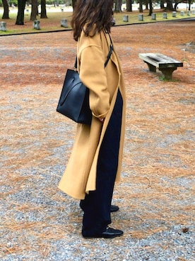 「着まわしコーデ」｜「アイテム（ジャケット/アウター）」を使った、しずさん（レディース・156cm）の冬コーディネート