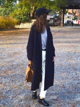 「着まわしコーデ」｜「アイテム（ジャケット/アウター）」を使った、しずさん（レディース・156cm）の冬コーディネート