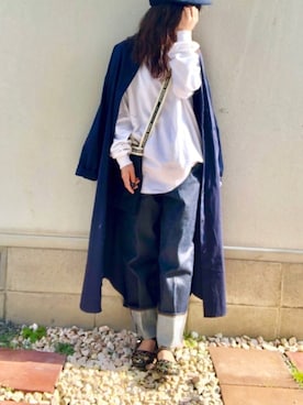 「カンフーシューズ」｜しずさん（レディース・156cm）の冬コーディネート