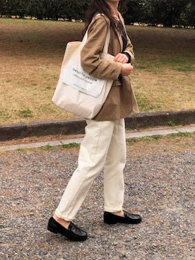 「着まわしコーデ」｜「アイテム（ジャケット/アウター）」を使った、しずさん（レディース・156cm）の春コーディネート