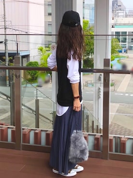 「harmonie（アルモニ）のアイテム」を使った、しずさん（レディース・156cm）の秋コーディネート