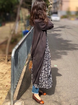「AVAN LILY（アヴァンリリィ）のアイテム（ワンピース/ドレス）」を使った、しずさん（レディース・156cm）の春コーディネート